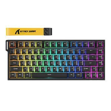 Магнітна клавіатура Attack Shark R82 HE / Rapid Trigger / 8к Гц / Black KB-120 фото