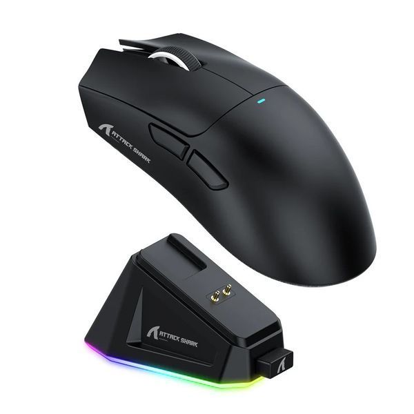 Игровая беспроводная мышь Attack Shark X11 / DPI 22000 / PAW3311 / Black 41 фото