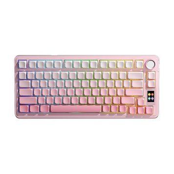 Игровая беспроводная клавиатура AULA S75 PRO / Tri-Mode / С дисплеем / RGB KB-102 фото