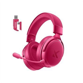 Бездротові ігрові навушники Mchose V9 Pro / Tri-Mode / Об'ємний звук 7.1 / Pink HP-106 фото