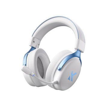 Бездротові ігрові навушники Mchose V9 Pro / Tri-Mode / Об'ємний звук 7.1 / White-Blue HP-108 фото
