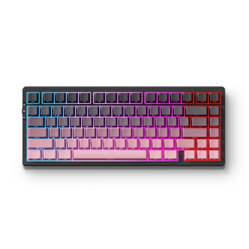 Игровая механическая клавиатура MCHOSE G75 Pro / Hot-Swap / RGB / Tri-Mode / Розовый градиент 111 фото