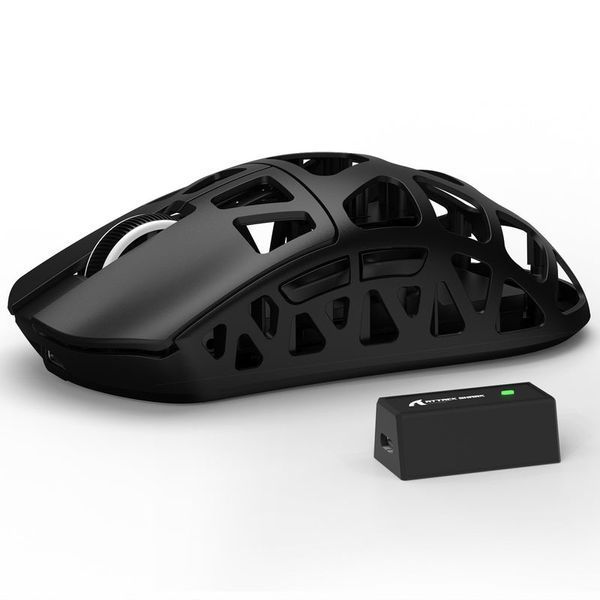 Игровая беспроводная мышь Attack Shark R3 Magnesium Alloy / 8K / три режима подключения / Black / Черная MS-110 фото