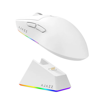 Беспроводная игровая мышь AJAZZ AJ139 V2 MC / PAW3311 / 2,4 ГГц / Bluetooth / USB Type-C / White / Белый 150 фото