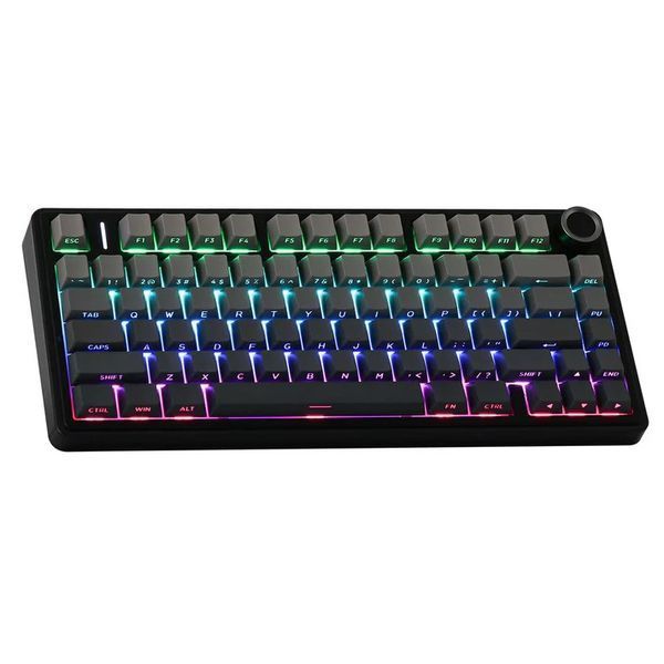 Клавіатура механічна безпровідна Aula F75 / RGB / HOT SWAP / Black Gradient 08 фото